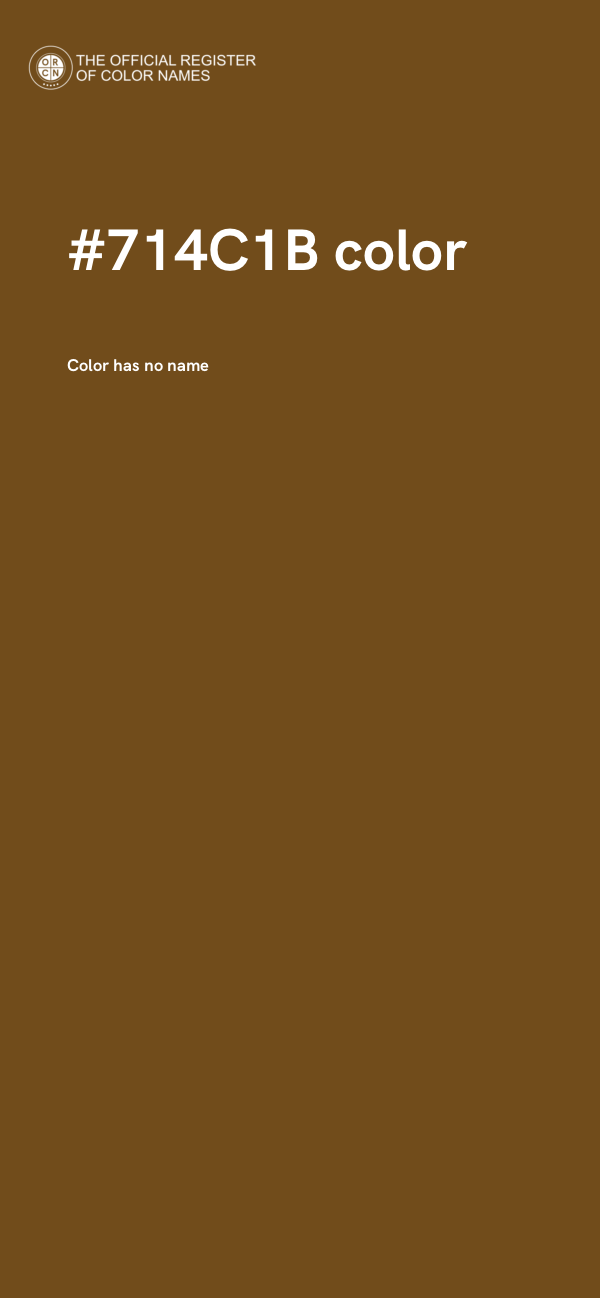 #714C1B color image