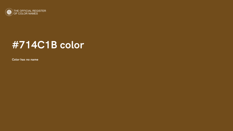 #714C1B color image