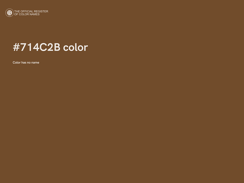 #714C2B color image