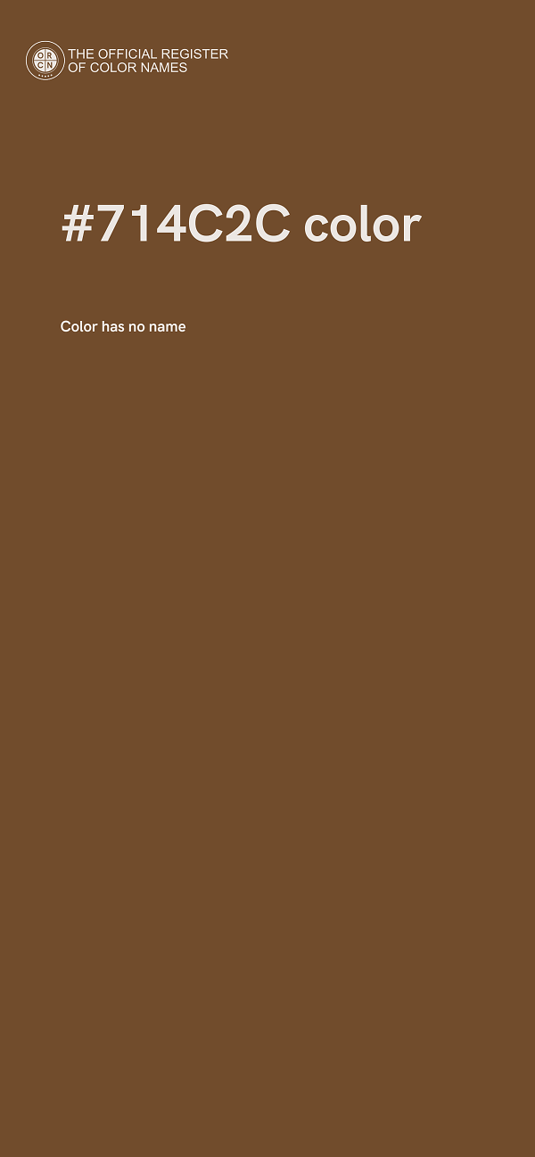 #714C2C color image