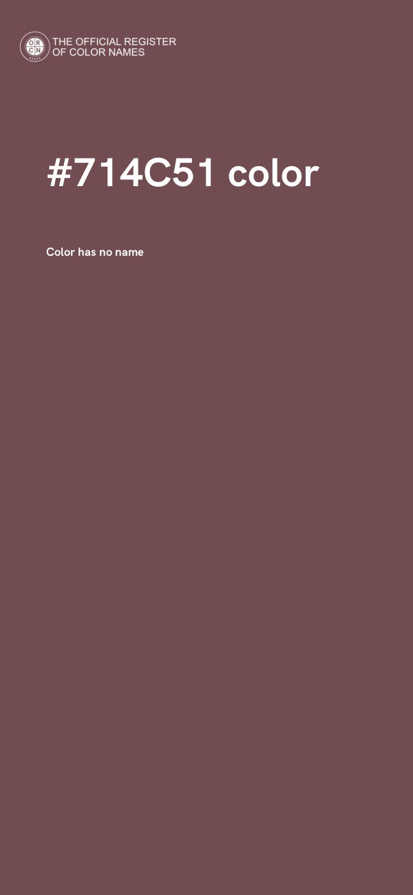 #714C51 color image