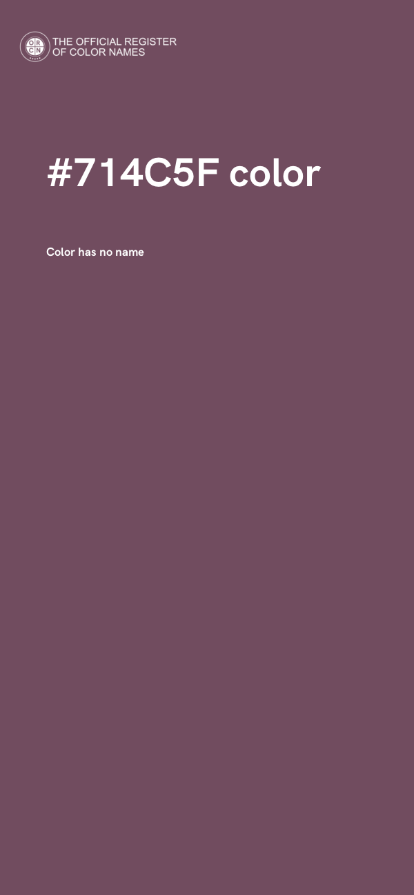 #714C5F color image