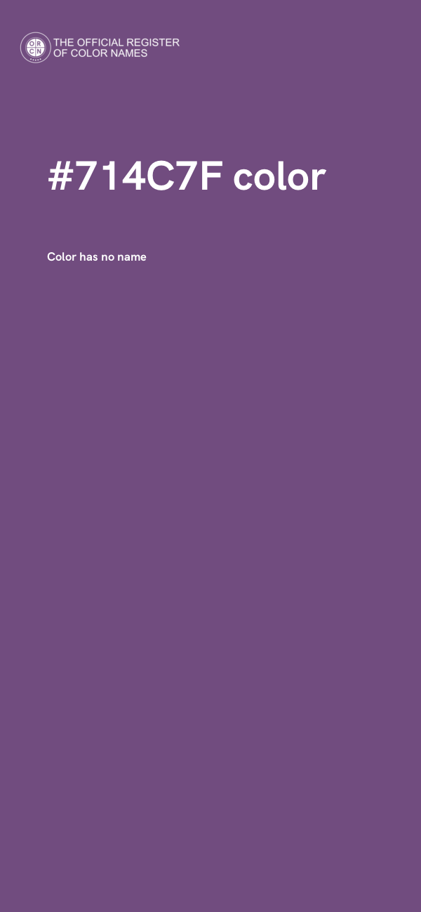 #714C7F color image