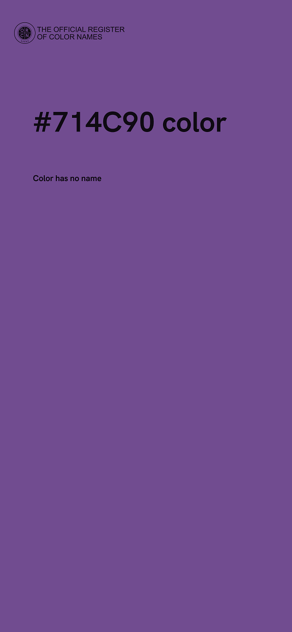 #714C90 color image