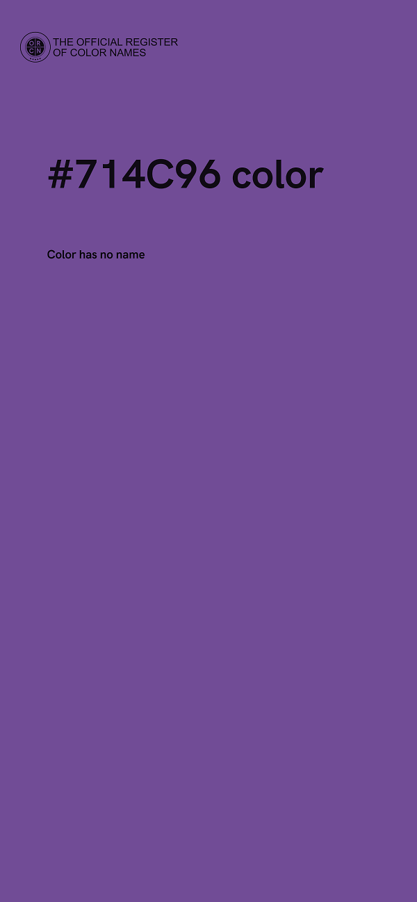 #714C96 color image