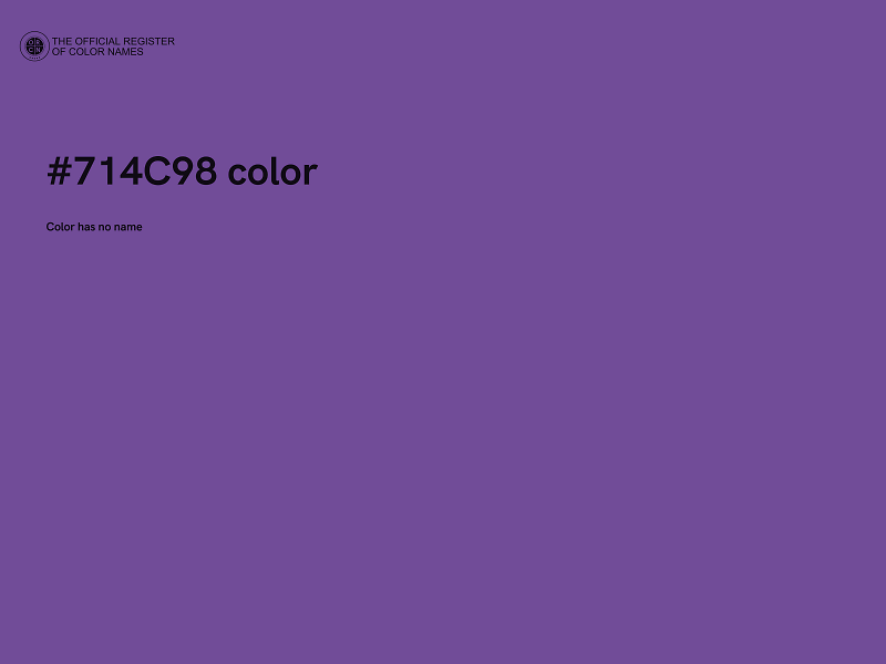 #714C98 color image