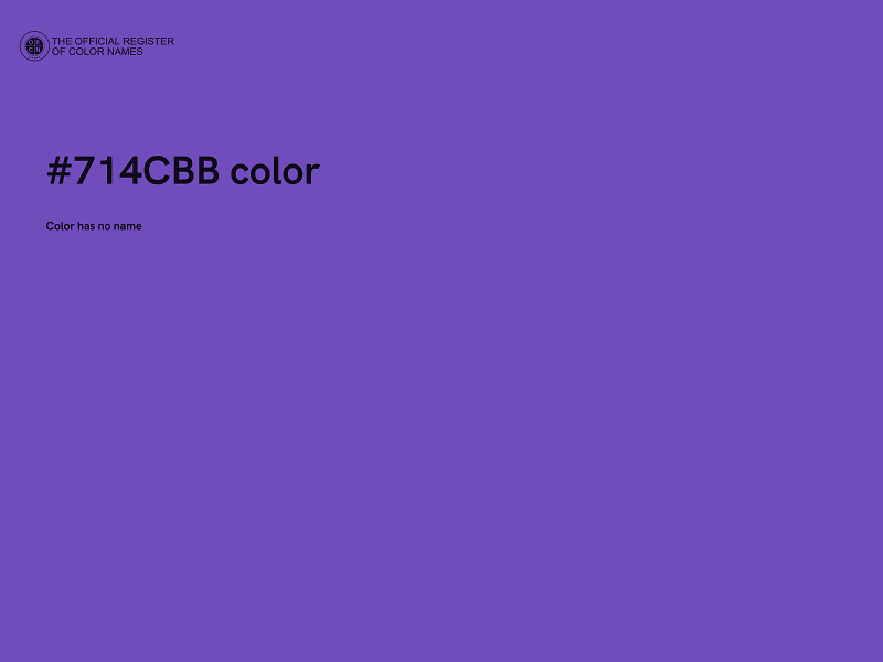 #714CBB color image