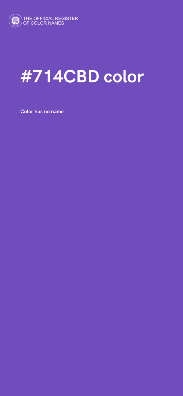 #714CBD color image