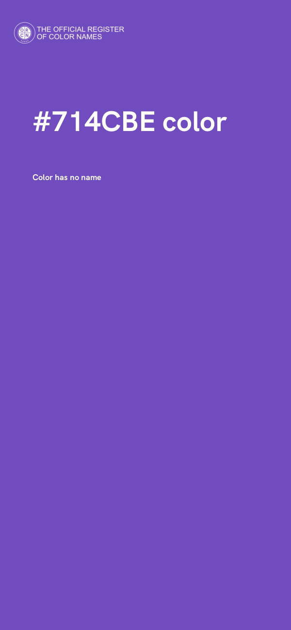 #714CBE color image