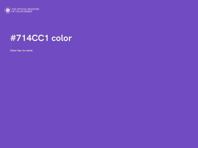 #714CC1 color image