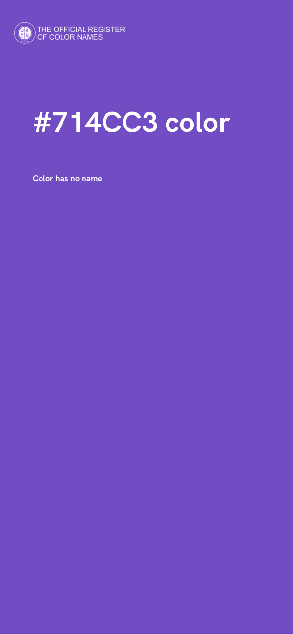 #714CC3 color image