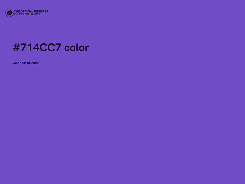 #714CC7 color image