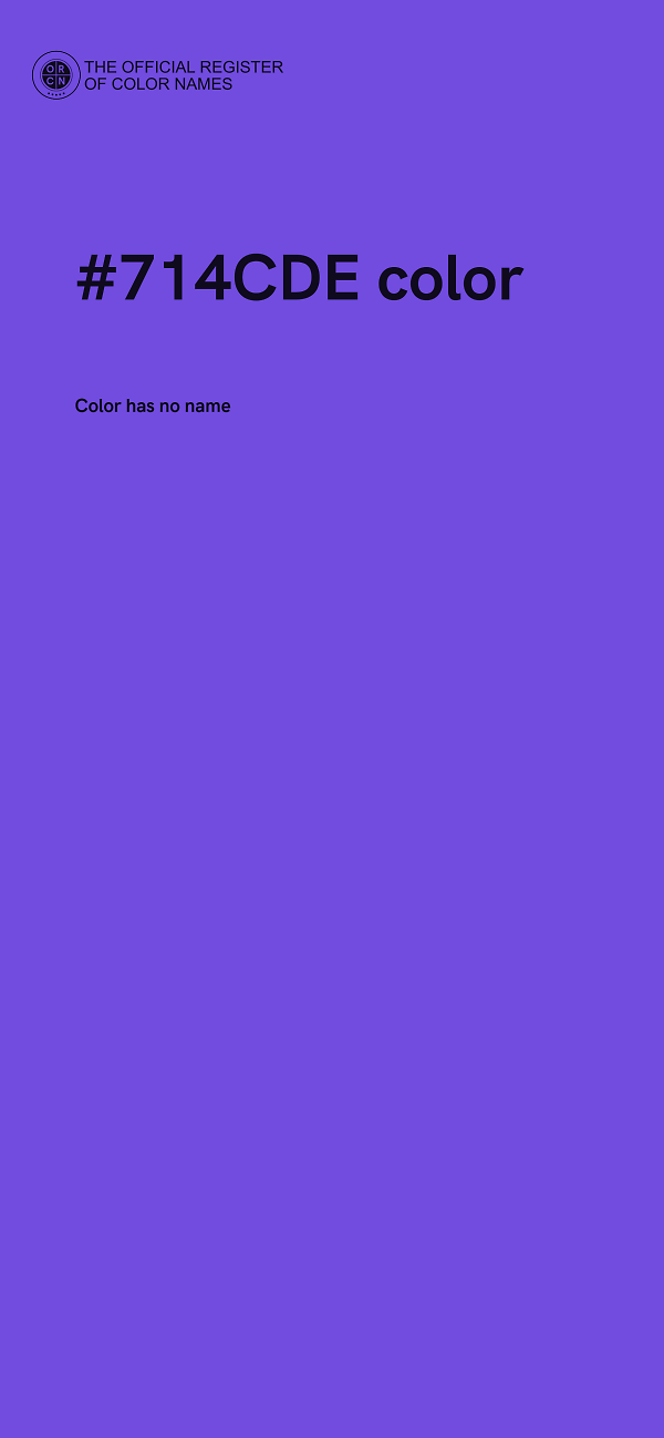 #714CDE color image