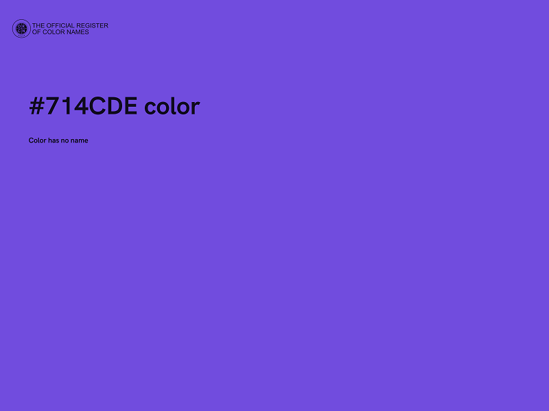 #714CDE color image