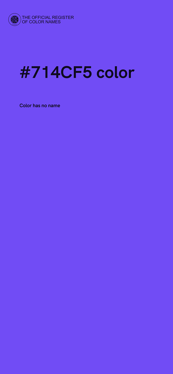 #714CF5 color image