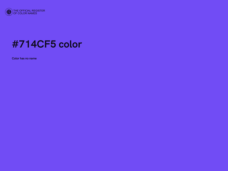 #714CF5 color image