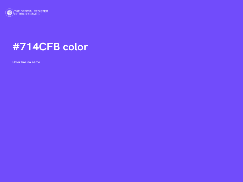 #714CFB color image