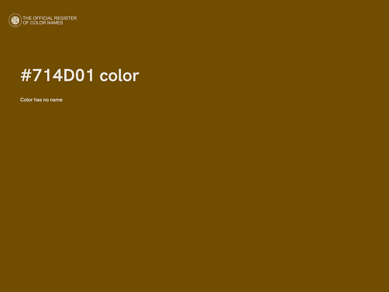 #714D01 color image