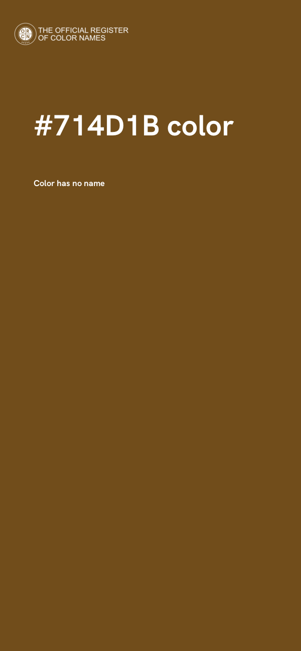 #714D1B color image