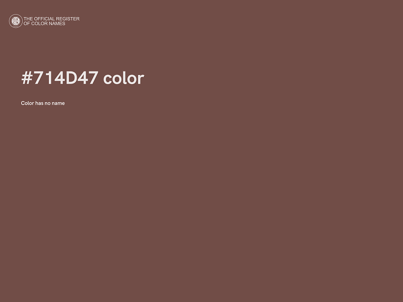 #714D47 color image