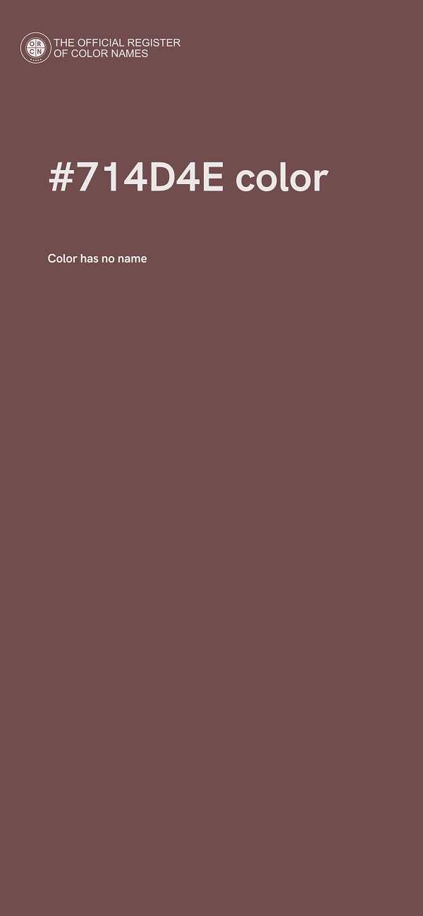 #714D4E color image