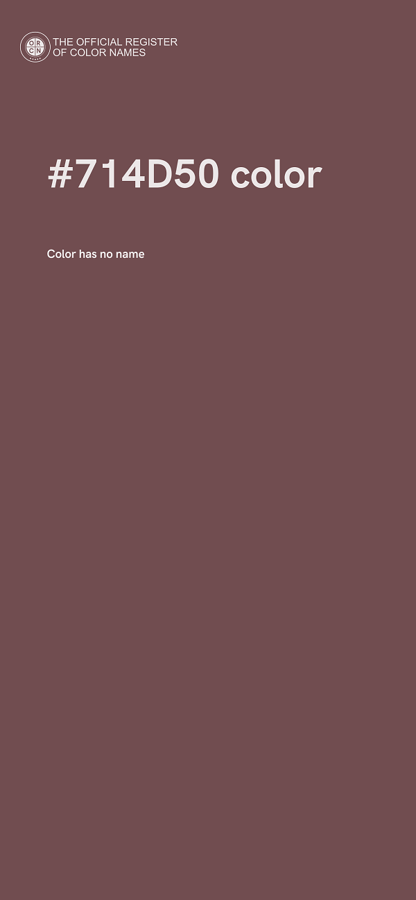 #714D50 color image