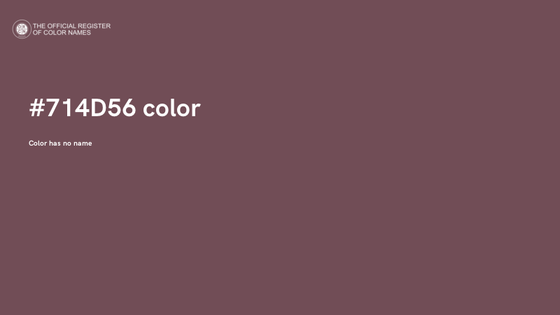 #714D56 color image