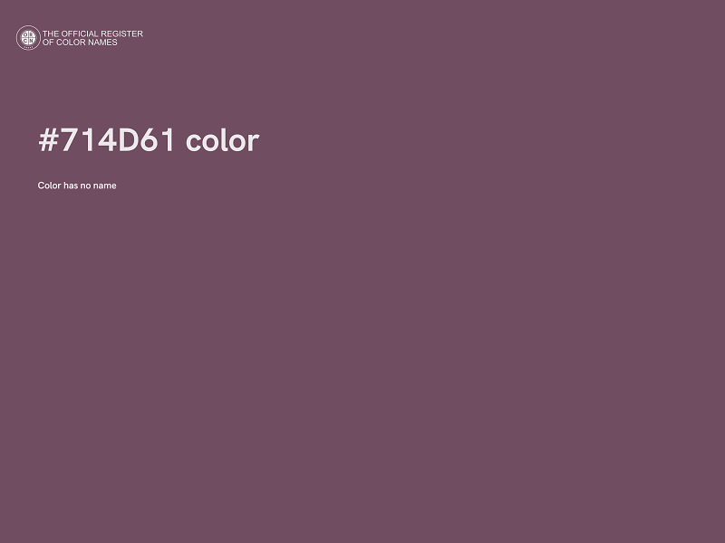 #714D61 color image