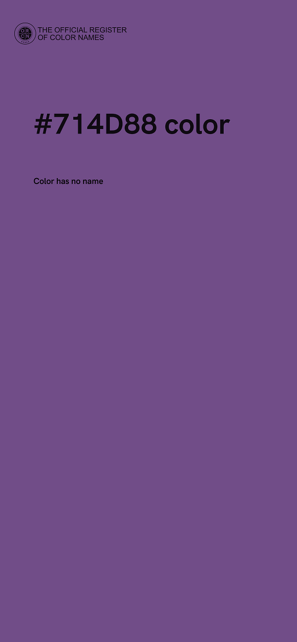 #714D88 color image