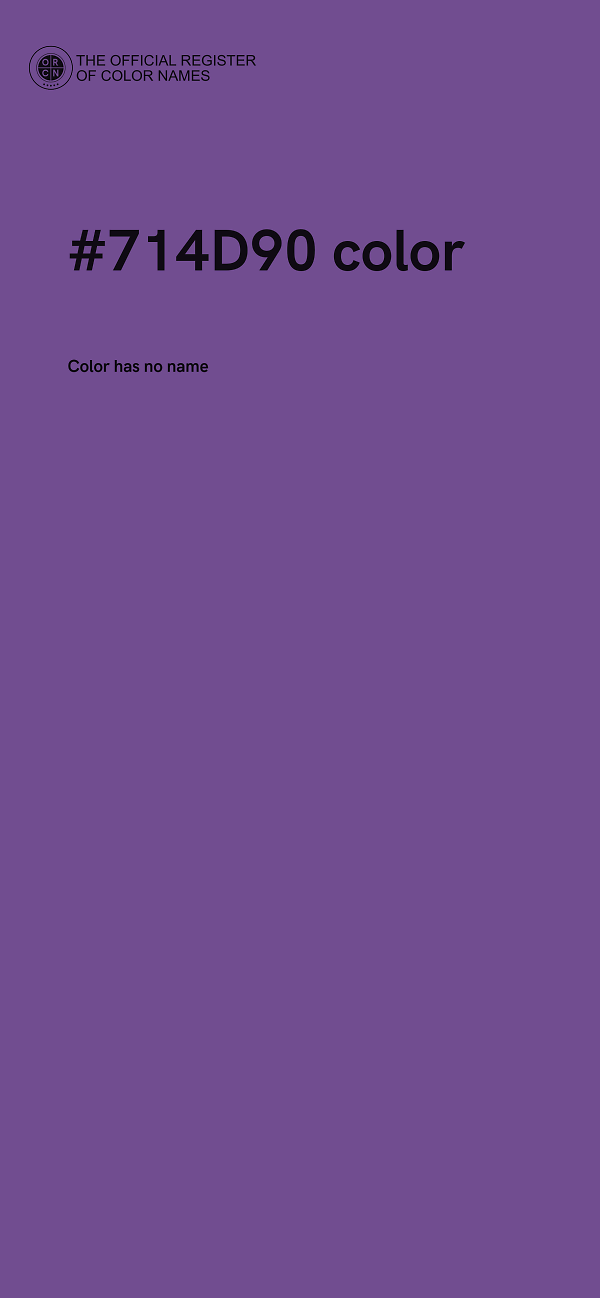 #714D90 color image