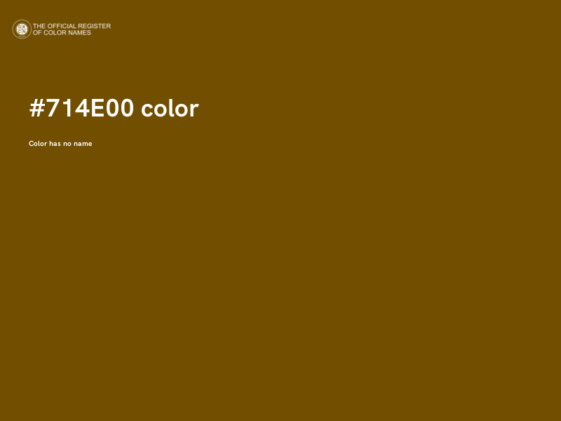 #714E00 color image