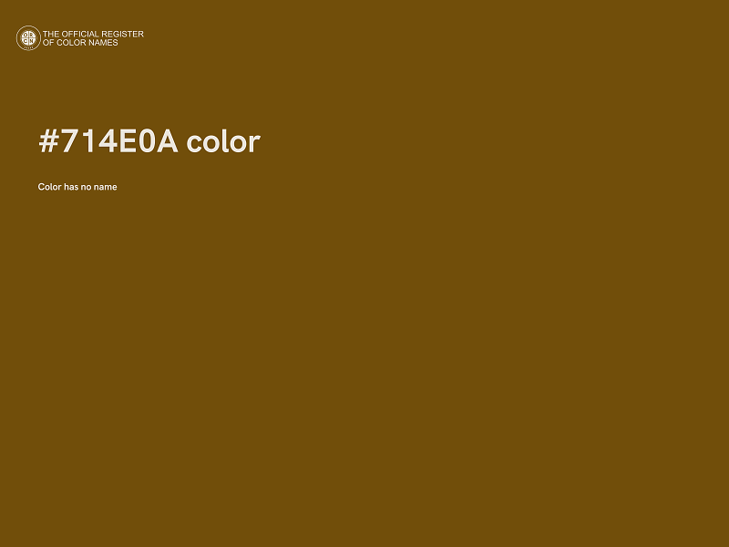 #714E0A color image
