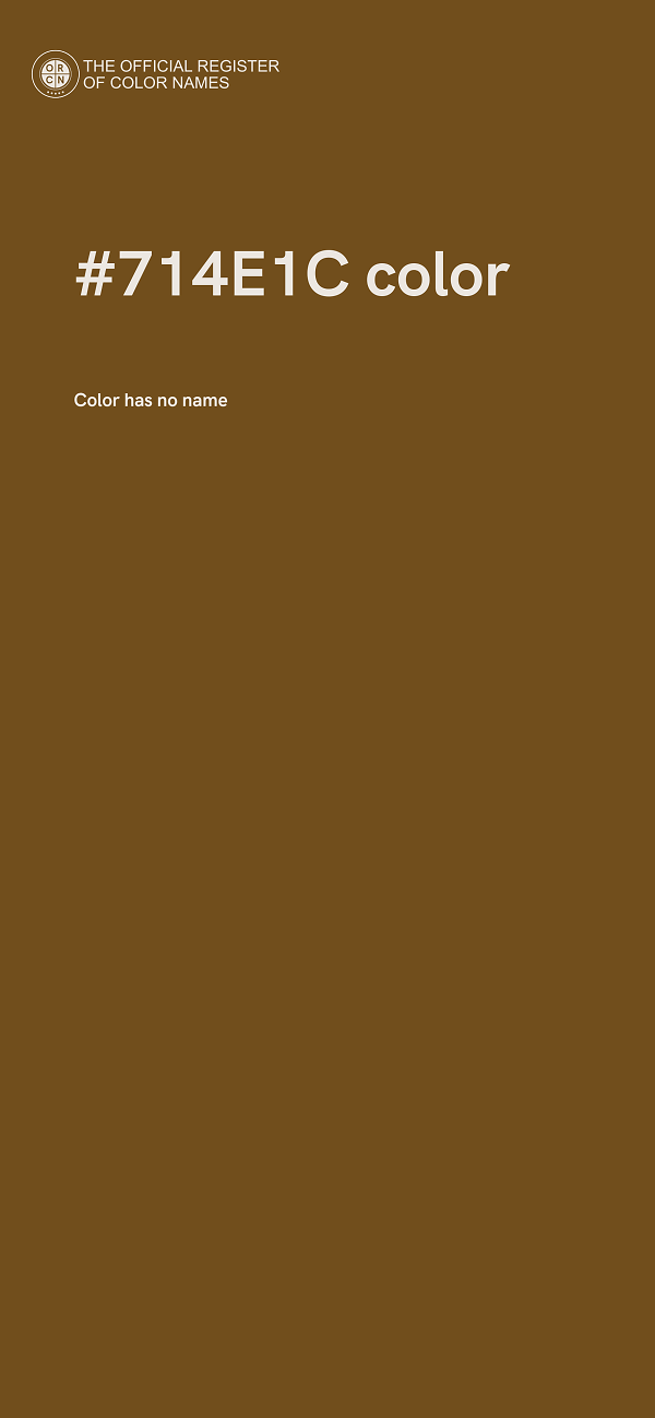 #714E1C color image