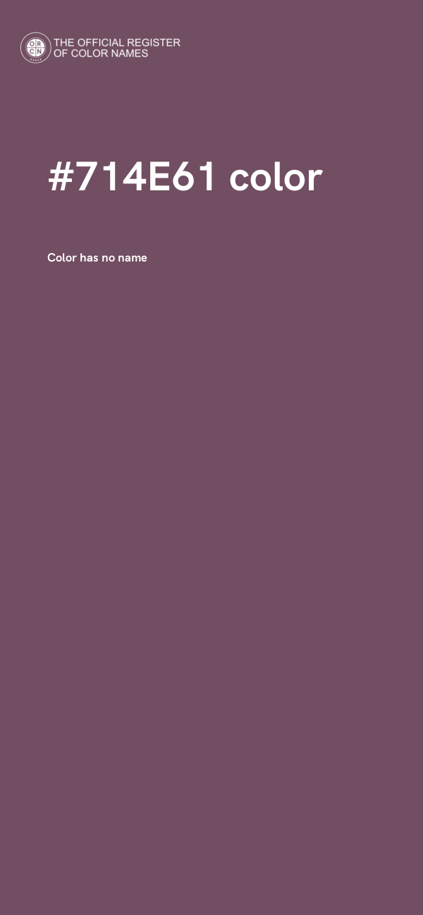 #714E61 color image