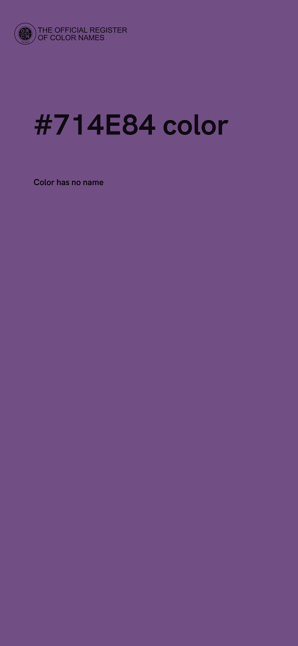 #714E84 color image
