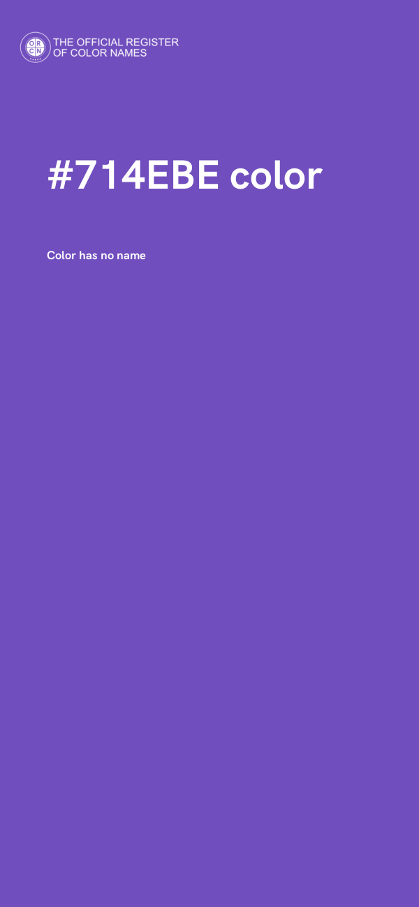 #714EBE color image