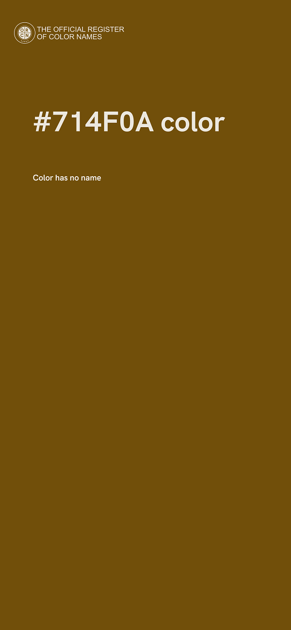 #714F0A color image