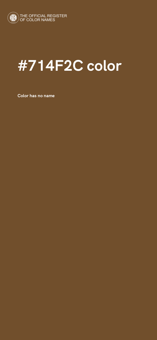 #714F2C color image
