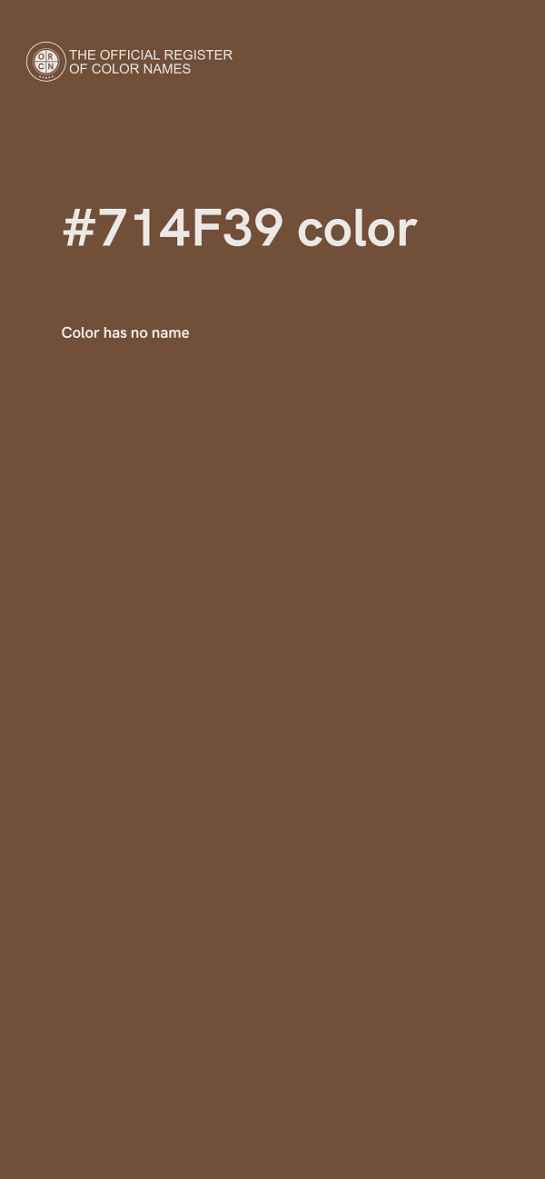 #714F39 color image