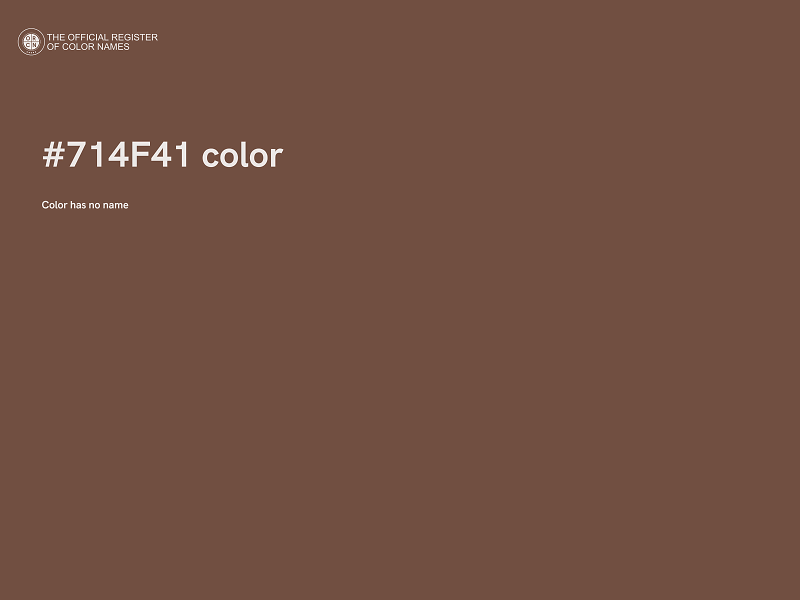 #714F41 color image