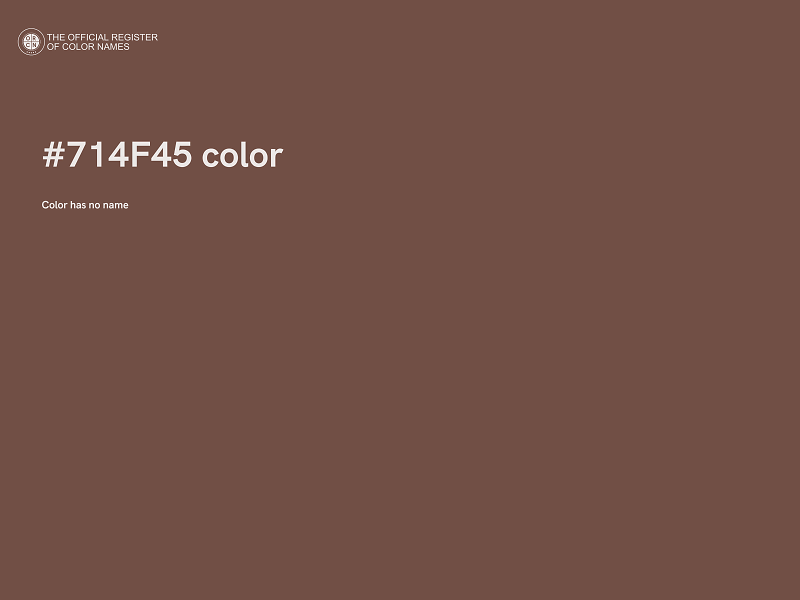 #714F45 color image