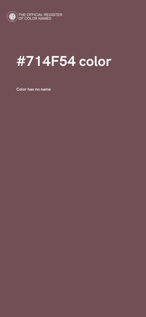 #714F54 color image