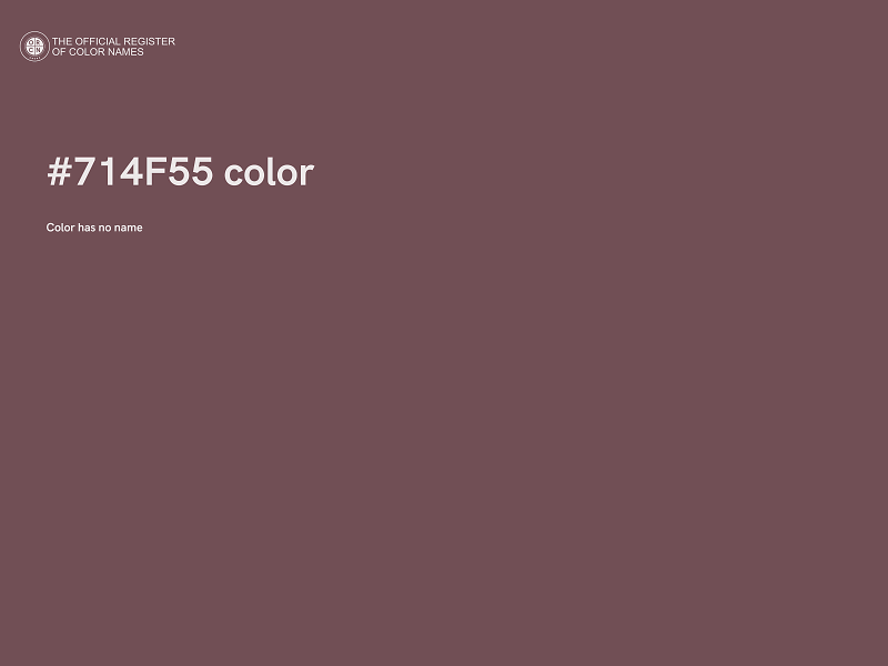#714F55 color image