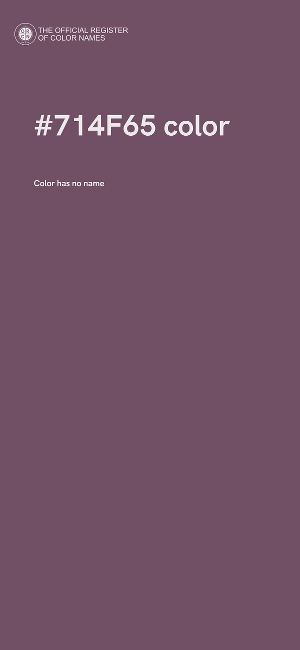#714F65 color image