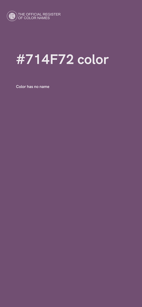 #714F72 color image