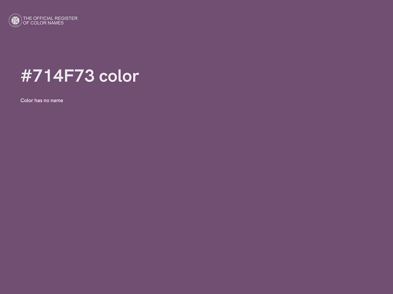 #714F73 color image