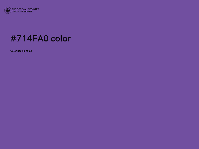 #714FA0 color image