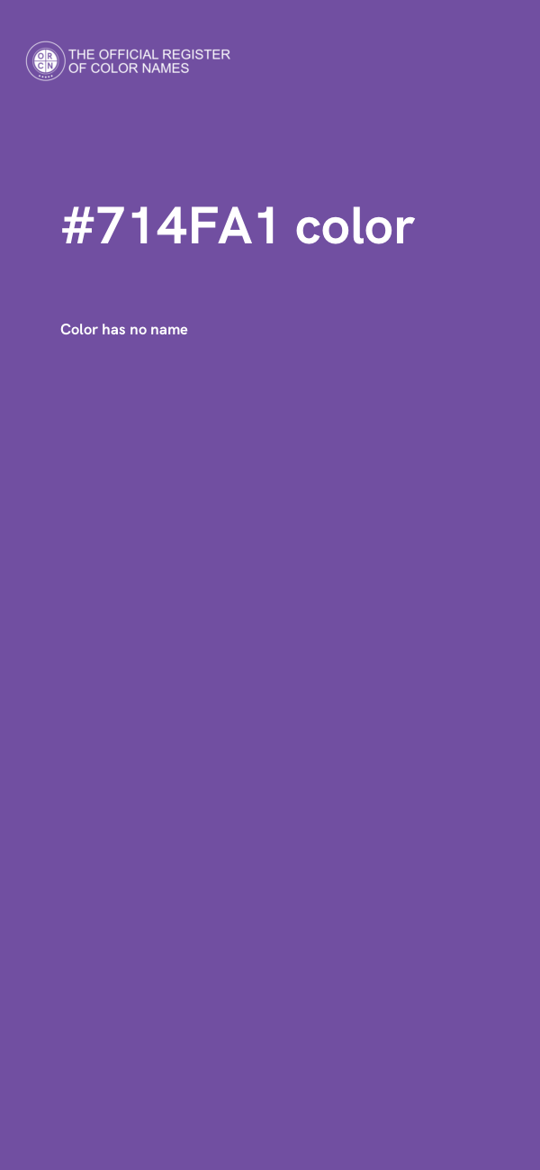 #714FA1 color image