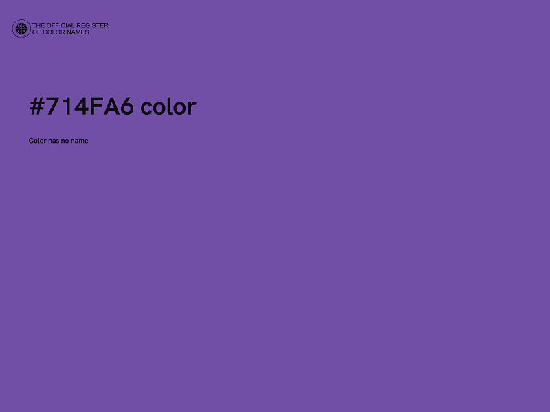 #714FA6 color image