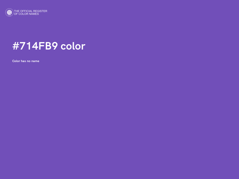 #714FB9 color image